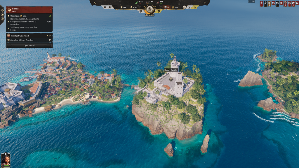 Corsair Cove islands