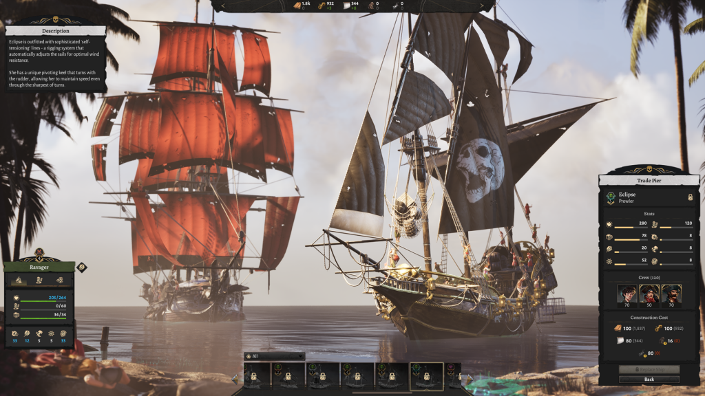 Corsair Cove pirate ships